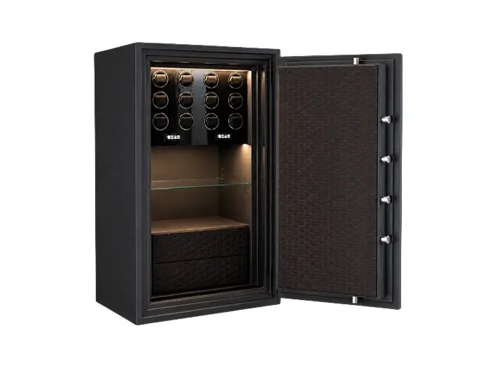 Salvus Rome 8 Deluxe horlogekluis met tien watchwinders en vier juwelenlades